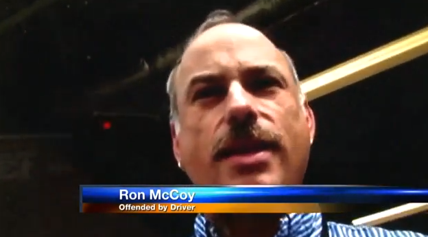 Ron McCoy var upprörd över hur chauffören behandlade honom och hans partner.